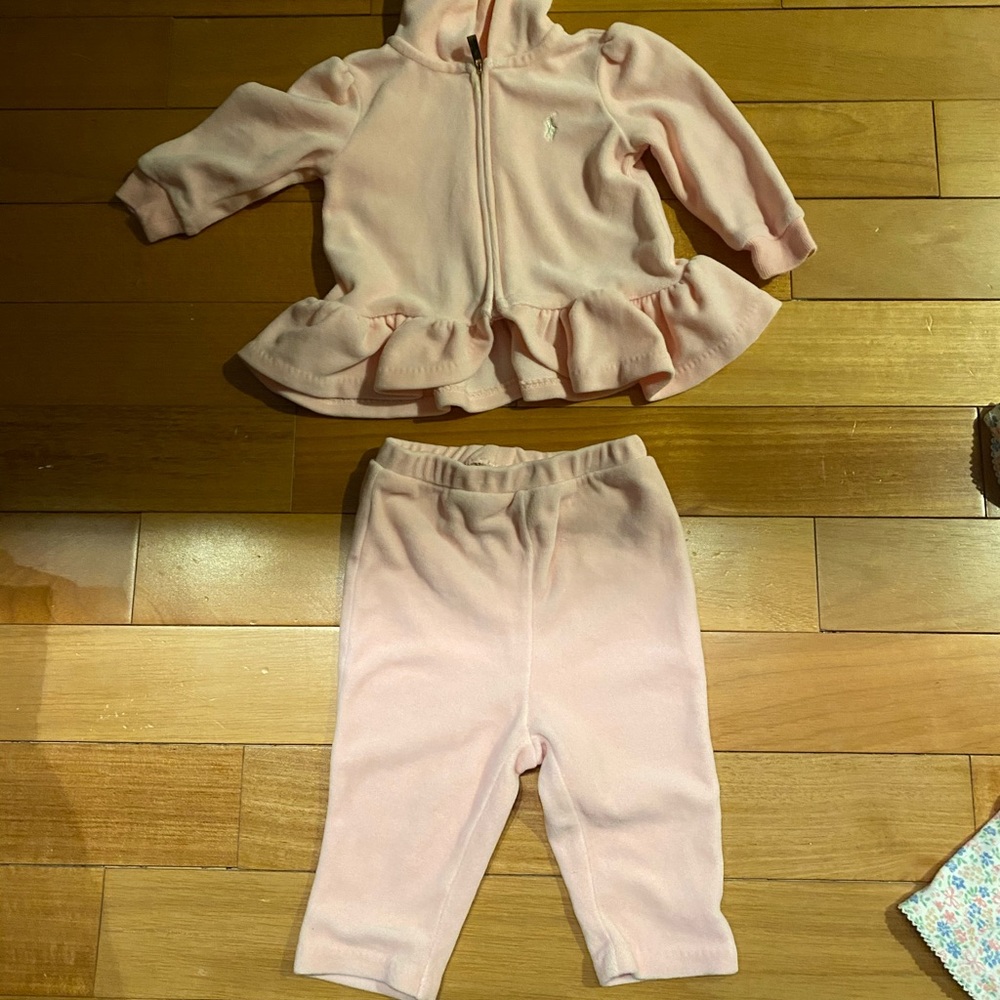Ralph Lauren velour suit
